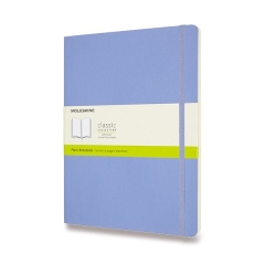 Zápisník Moleskine XL čistý nebesky modrý měkké desky
