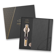 Parker Royal I.M. Premium Black GT dárková sada se zápisníkem