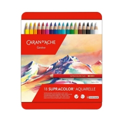 Caran dAche Supracolor akvarelové pastelky šestihranné 18 ks