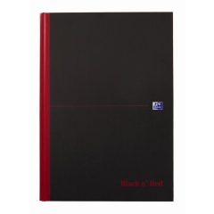 Oxford Black & Red A4 čtverečkovaný zápisník