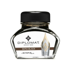 Diplomat Octopus Sepia Black lahvičkový inkoust 30 ml