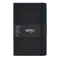 Castelli Black Laser Light Blue L linkovaný zápisník