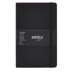 Castelli Black Laser Red L linkovaný zápisník