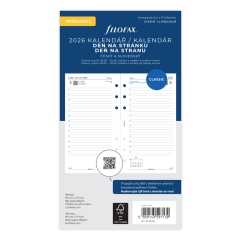 Filofax kalendář 2026 ČJ+SJ den/1 stránka