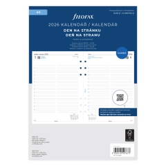 Filofax A5 kalendář 2026 ČJ+SJ den/1 stránka