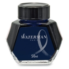 Waterman Blue-Black lahvičkový inkoust 50 ml