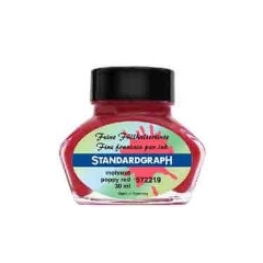 Standardgraph Poppy Red lahvičkový inkoust 30 ml