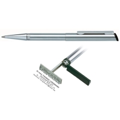 Heri Diagonal Stainless Steel kuličkové pero s razítkem