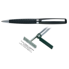 Heri Classic Grip Black kuličkové pero s razítkem