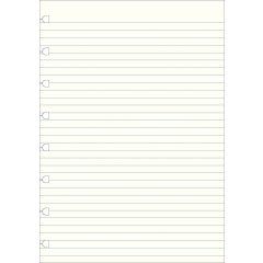 Filofax náhradní listy do zápisníků A5 - linkované
