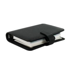 Filofax Saffiano Kapesní černý diář