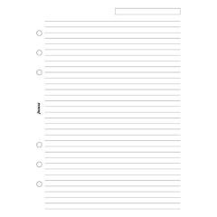 Filofax A5 linkovaný papír, bílý, 25 listů