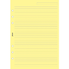 Filofax A5 linkovaný papír, žlutý, 25 listů