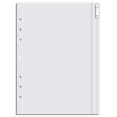 Filofax A5 průhledná obálka se zipem