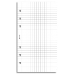 Filofax čtverečkovaný papír, bílý, 20 listů - Osobní