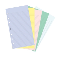 Filofax papír linkovaný i nelinkovaný, 5 barev, 100 listů  - Osobní