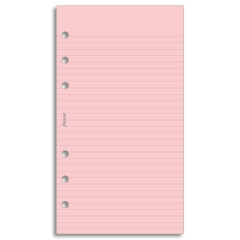 Filofax linkovaný papír růžový 30 listů - Osobní