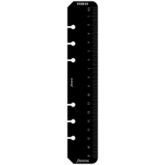 Filofax pravítko / záložka černá - Osobní