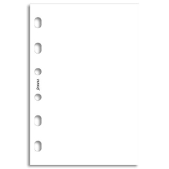 Filofax papír nelinkovaný bílý, 30 listů - kapesní