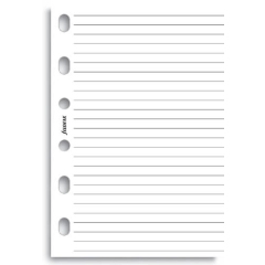 Filofax papír linkovaný bílý, 25 listů - kapesní