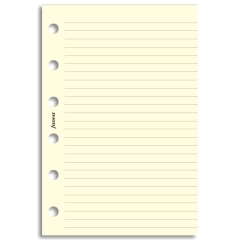 Filofax papír linkovaný krémový, 20 listů - kapesní