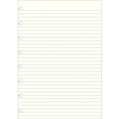 Filofax náhradní listy do zápisníků A4 - linkované
