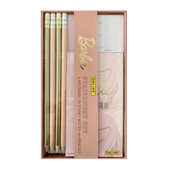 Online Barbie Stationery Set se zápisníkem a tužkami