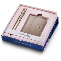 Sheaffer 100 Champagne Emily in Paris GT dárková sada s pouzdrem na karty